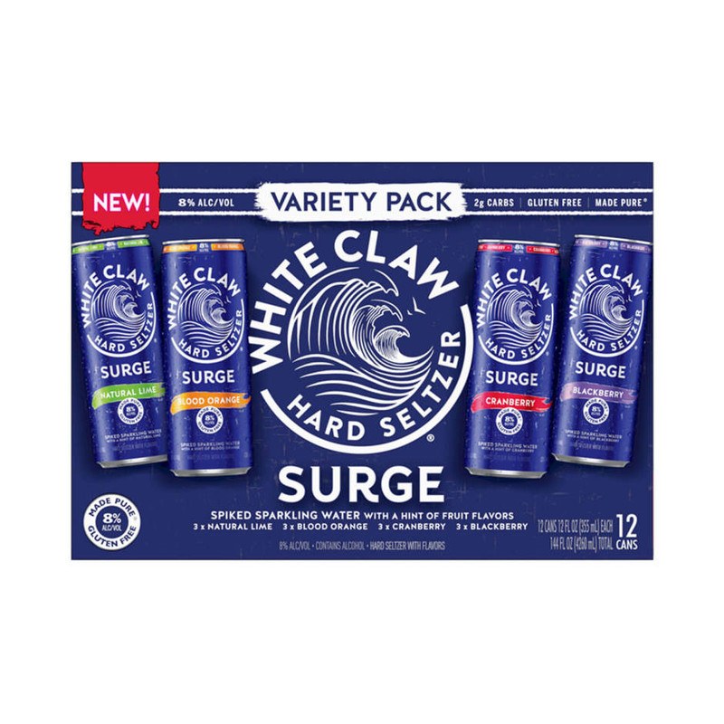 White Claw Hard Seltzer Surge No 2 Variety Pack 2 12 Can