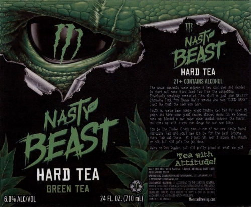Monster Nasty Beast Hard Tea Vp Can